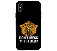 Carcasa para iPhone X/XS Queen Bee Don't Mess with The Colony Beekeeper
