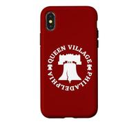 Carcasa para iPhone X/XS Queen Village Philadelphia Philly - Recuerdo de los vecindarios
