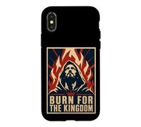 Carcasa para iPhone X/XS Quemar por el Reino Renacimiento Cristiano del Fuego