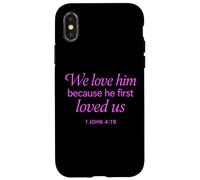 Carcasa para iPhone X/XS Quien Tiene mis Mandamientos me ama Biblia Escritura Juan 14:21