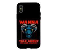 Carcasa para iPhone X/XS ¿Quieres Hablar de Nuestro Señor? Satanic Goat Baphomet