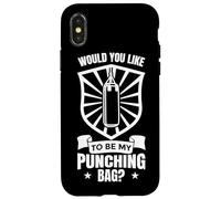 Carcasa para iPhone X/XS ¿Quieres ser mi Saco de Boxeo?