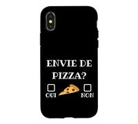 Carcasa para iPhone X/XS Quiero Pizza Sí o No Humor Italia Cocina Chef Calzone