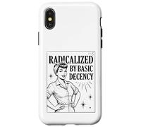 Carcasa para iPhone X/XS «Radicalized by Basic Decency» Positividad Feminista