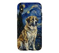 Carcasa para iPhone X/XS Rafeiro do Alentejo Perro Van Gogh Noche Estrellada