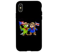 Carcasa para iPhone X/XS Raíces Puertorriqueñas-Costarricenses Bandera Puerto Rico
