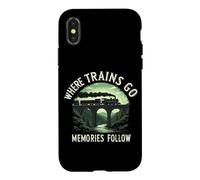 Carcasa para iPhone X/XS Railfan - Amante de la Locomotora y Fan del ferrocarril