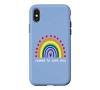 Carcasa para iPhone X/XS Raised to Love You 2 Moms Love My Two Mommies Pride Mom LGBT