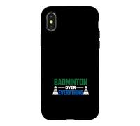 Carcasa para iPhone X/XS Rally de la cancha Deportiva de la Raqueta rápida del Jugador de bádminton