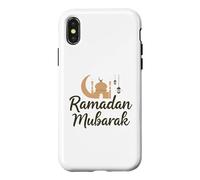Carcasa para iPhone X/XS Ramadán Mubarak Feliz Ayuno Luna Creciente Islámico Musulmán