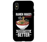 Carcasa para iPhone X/XS Ramen Hace Que Todo Sea Mejor Ramen Bowl Foodie japonés