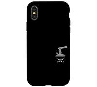 Carcasa para iPhone X/XS Ramen Minimal Line Art Comida Japonesa Fideos Bowl Taza Sopa
