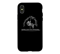 Carcasa para iPhone X/XS Rappel in to The Unknown del espeleólogo de espeleología