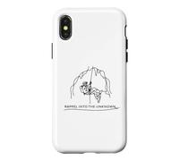 Carcasa para iPhone X/XS Rappel in to The Unknown del espeleólogo de espeleología