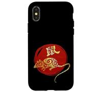 Carcasa para iPhone X/XS Rata Signo Estrella del horóscopo Zodiaco Chino