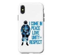 Carcasa para iPhone X/XS Rave Invaders Plur Space Force Astronaut House Música Rave