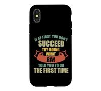 Carcasa para iPhone X/XS Ray Personalized Name Shirt Ray First Name