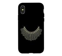 Carcasa para iPhone X/XS RBG Ruth Bader Ginsburg Dissent Collar patrón