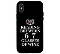 Carcasa para iPhone X/XS Read Between The Wines 6 7 Reading 6-7 Just One More Chapter