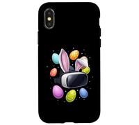 Carcasa para iPhone X/XS Realidad Virtual VR Jugador Videojuego Huevos Orejas De Conejito Lindo