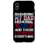 Carcasa para iPhone X/XS Recordando el Día de los Caídos de Mi Papá y los Que lo dieron Todo