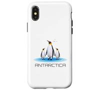 Carcasa para iPhone X/XS Recuerdo de investigación antártica de pingüinos antárticos