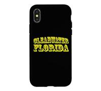 Carcasa para iPhone X/XS Recuerdo de la Bandera de Clearwater Florida USA