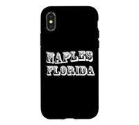 Carcasa para iPhone X/XS Recuerdo de Nápoles Florida USA