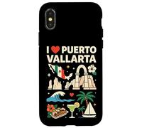 Carcasa para iPhone X/XS Recuerdo de Viaje I Love Puerto Vallarta México