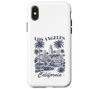 Carcasa para iPhone X/XS Recuerdo de Viaje Minimalista del Horizonte de California de Los Ángeles