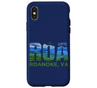 Carcasa para iPhone X/XS Recuerdo del Horizonte de Las montañas Blue Ridge de ROA Roanoke, Virginia