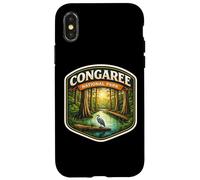 Carcasa para iPhone X/XS Recuerdo del Parque Nacional Congaree South Carolina Memorabilia