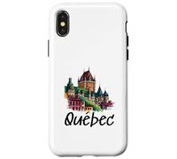 Carcasa para iPhone X/XS Recuerdo Retro de Quebec de Canadá/Quebec