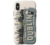 Carcasa para iPhone X/XS Recuerdo Vintage I'D Rather Be In Dublin Irlanda