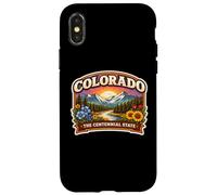 Carcasa para iPhone X/XS Recuerdos para visitantes de Recuerdo del Centenario del Estado de Colorado
