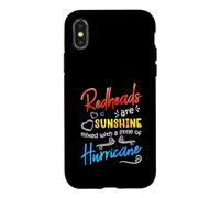 Carcasa para iPhone X/XS Redheads Are Sunshine Mixed with A Little Hurricane - Funny