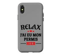 Carcasa para iPhone X/XS Regalo Licencia de Conducir Código de Carretera Humor