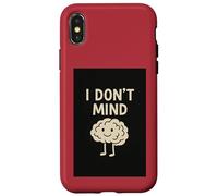 Carcasa para iPhone X/XS Regalos de atención Plena para Mujeres y Hombres, Divertidos Zen I Don't Mind