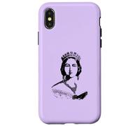 Carcasa para iPhone X/XS Reina Victoria Joven Vintage Monografía