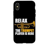 Carcasa para iPhone X/XS Relax The Trumpet Player is Here Trompeta Trompeta