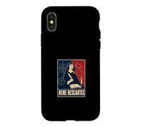 Carcasa para iPhone X/XS Rene Descartes Filosofía Matemáticas Geometría
