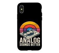 Carcasa para iPhone X/XS Reproductor de Discos de Vinilo analógico Suena Mejor