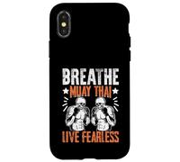 Carcasa para iPhone X/XS Respira Muay Thai Live Fearless Muay Thai