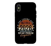 Carcasa para iPhone X/XS Retired 2026 Not My Problem Anymore Retirement Gifts for Men