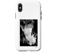 Carcasa para iPhone X/XS Retrato de Echo & The Bunnymen Ian McCulloch por Phil Nicholls