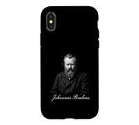 Carcasa para iPhone X/XS Retrato Musical Compositor clásico Johannes Brahms