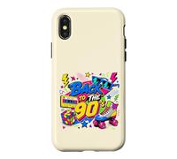 Carcasa para iPhone X/XS Retro Back to 90s Cassette Tape Boombox Roller Skate Noventa