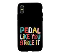 Carcasa para iPhone X/XS Retro Bicycle Bike Cycling Pedal Like You Stole It Cyclist