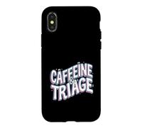 Carcasa para iPhone X/XS Retro ER Nurse Caffeine & Triage Medical