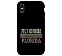 Carcasa para iPhone X/XS Retro Four Corners Florida
